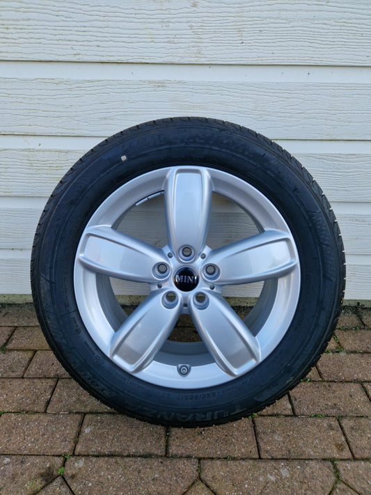 17” originele Mini velgen + Bridgestone zomerbanden