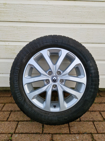 17” original Renault Kadjar rims + Continental summer tires