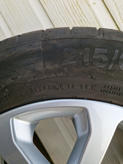 17” original Renault Kadjar rims + Continental summer tires