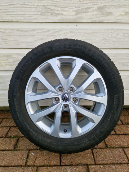 17” original Renault Kadjar rims + Continental summer tires