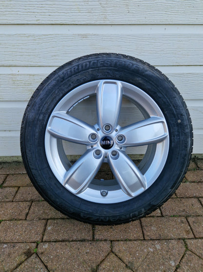 17” originele Mini velgen + Bridgestone zomerbanden