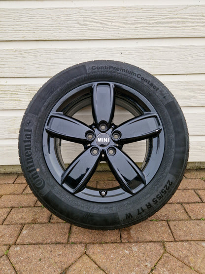 17” OEM mini Countryman F60 velgen met zomerbanden